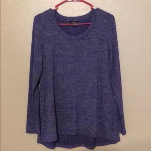 Purple long sleeve sweater